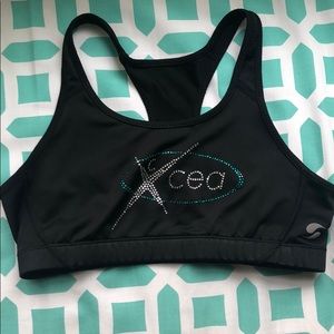 Black Cheer Extreme Sports bra
